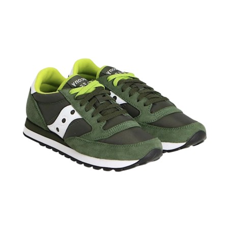 Saucony Jazz Originals 2044-275 sneakers unisex in camoscio e tessuto verde