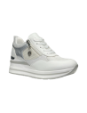 QUEEN HELENA X30-26 sneakers donna con zeppa in similpelle bianco Queen Helena - 3 Queen Helena Shoes scarpe donna primavera est