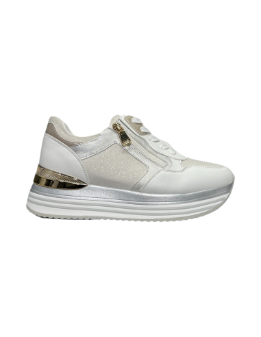 QUEEN HELENA X28-32 sneakers donna in similpelle color bianco Queen Helena - 1 Queen Helena Shoes scarpe donna primavera estate 