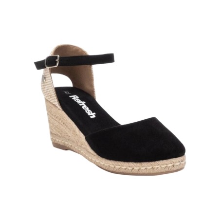 Refresh 170770 sandali donna in camoscio nero