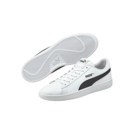 Puma Smash v2 L 365215 01 sneakers uomo in similpelle bianco nero