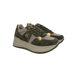 Igi&Co 6675511 sneakers donna in camoscio verde
