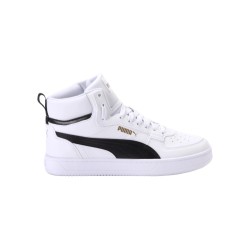 Puma Caven 2.0 Mid Jr 393842 01 sneakers sportive unisex in pelle bianco nero