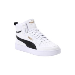 Puma Caven 2.0 Mid Jr 393842 01 sneakers sportive unisex in pelle bianco nero 2