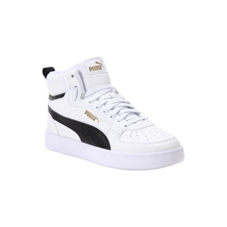 Puma Caven 2.0 Mid Jr 393842 01 sneakers sportive unisex in pelle bianco nero