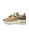 COMART 9B5181 sneakers donna in pelle color camel Comart - 4 Comart scarpe donna casual in vera pelle con decorazioni brillantin