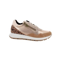Igi&Co 6672577 sneakers donna in pelle e camoscio color champagne 2