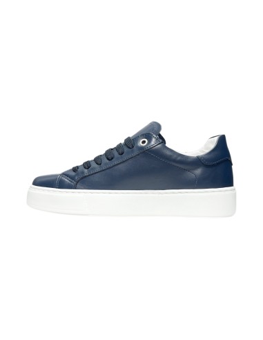 EXTON 83 sneakers uomo in pelle bluette Exton - 2 Exton scarpe casual da uomo in nappa bluette 