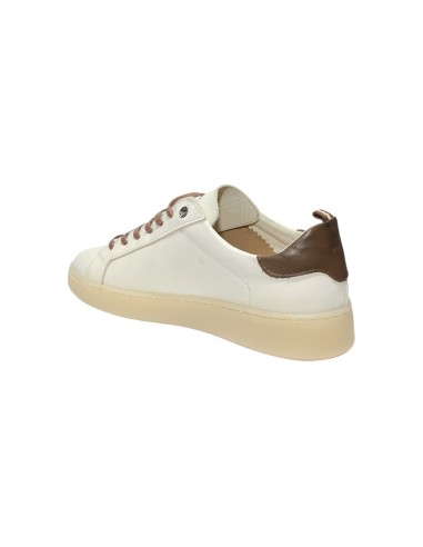 EXTON 324 sneakers uomo in pelle beige Exton - 3 Exton scarpe casual uomo in vera pelle beige chiaro e marrone 