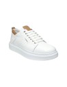 EXTON 952 sneakers uomo in pelle bianco e cuoio Exton - 2 Exton scarpe casual uomo in vera pelle bianco e cuoio 