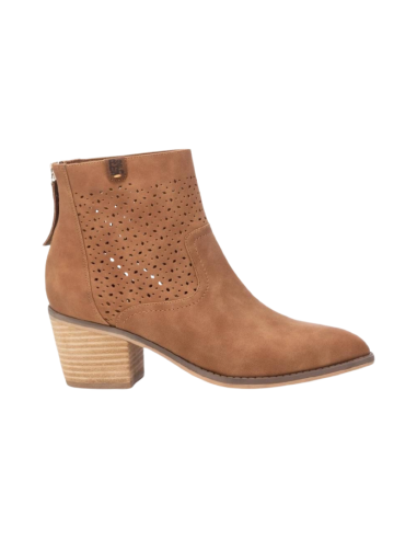 REFRESH 171546 stivaletti donna con tacco in similpelle color camel Refresh - 1 Refresh tronchetti donna con tacco in ecopelle c