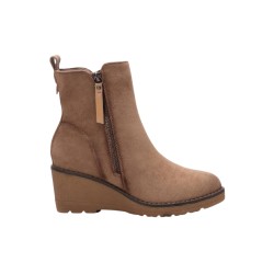 Refresh 171009 stivaletti donna in camoscio camel