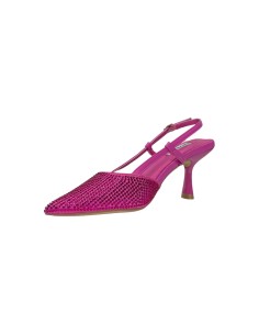 KEYS K-9330 sandali donna con tacco in raso brillantinato fuxia Keys - 1 Keys sandali eleganti donna in tacco a spillo in raso f 2