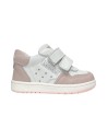 BALDUCCI MSP4581B scarpe bambina primi passi in pelle bianco e rosa Balducci - 1 Balducci scarpe bambina con doppio velcro in ve