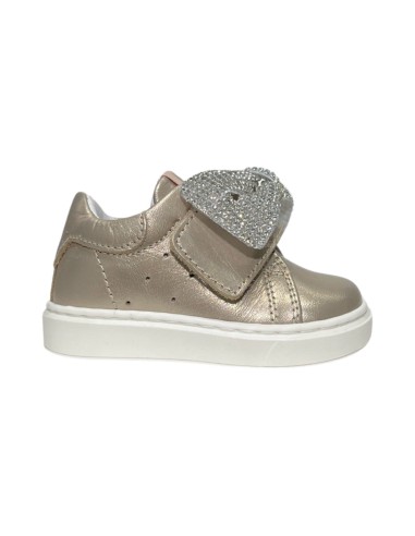 Balducci CSP5708C sneakers bambina primi passi in pelle champagne Balducci - 1 Balducci scarpe eleganti bambina in vera pelle co