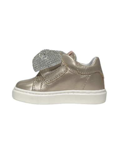 Balducci CSP5708C sneakers bambina primi passi in pelle champagne Balducci - 2 Balducci scarpe eleganti bambina in vera pelle co