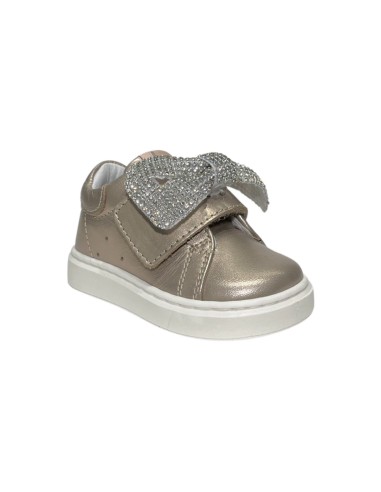 Balducci CSP5708C sneakers bambina primi passi in pelle champagne Balducci - 3 Balducci scarpe eleganti bambina in vera pelle co