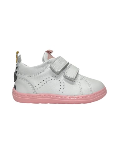 BALDUCCI CSP5760B scarpe bambina primi passi in pelle bianco rosa Balducci - 1 Balducci Soft scarpe bambina in vera pelle con ve