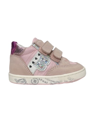 BALDUCCI CITA 5116R scarpe bambina primi passi in camoscio e tessuto rosa Balducci - 1 Balducci Soft scarpe bambina con strappi 