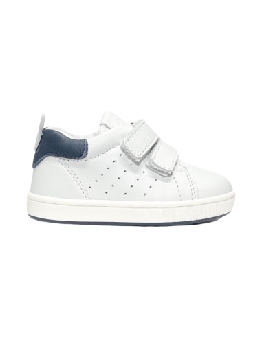 BALDUCCI 5823B scarpe bambino primi passi in pelle bianco blu Balducci - 1 Balducci Soft scarpe casual bambino in vera pelle 