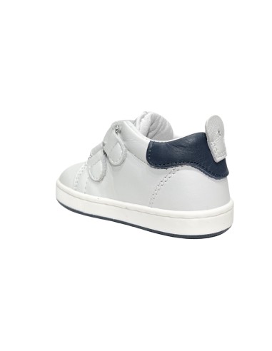 BALDUCCI 5823B scarpe bambino primi passi in pelle bianco blu Balducci - 2 Balducci Soft scarpe casual bambino in vera pelle 