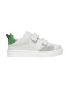 BALDUCCI KIDS BUTT1839 scarpe bambino in pelle bianco verde Balducci - 1 Balducci sneakers calzata kids in vera pelle bianco 