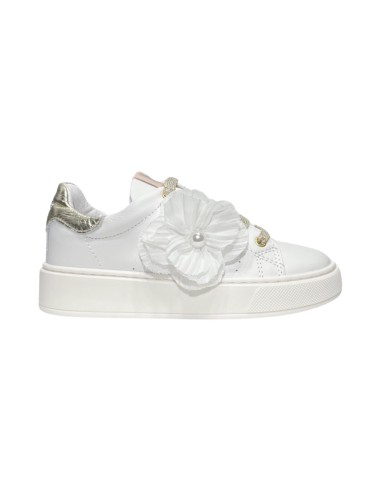 BALDUCCI KIDS KIAB1063B scarpe bambina in pelle bianco e platino Balducci - 1 Balducci scarpe eleganti kids in vera pelle bianco