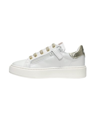 Balducci Kids KIAB1063B sneakers bambina in pelle bianco e platino Balducci - 2 Balducci Kids scarpe eleganti bambina in vera pe