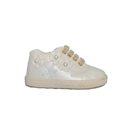 Balducci Soft CITA6636A sneakers bambina in pelle avorio