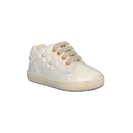 Balducci Soft CITA6636A sneakers bambina in pelle avorio