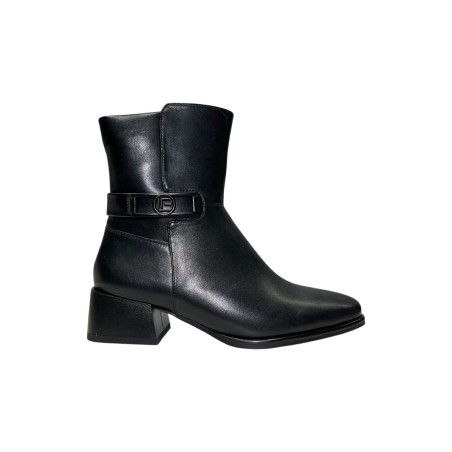 Laura Biagiotti 8765 stivaletti donna in similpelle nero