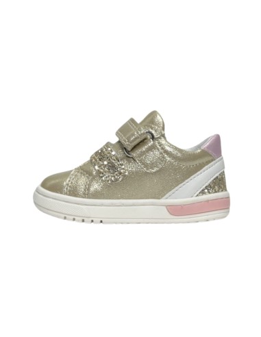 PRIMIGI 5905200 scarpe bambina primi passi in pelle glitter platino Primigi - 2 Primigi scarpe bambina primi passi con apertura 