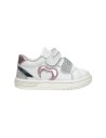 Primigi 5905222 sneakers bambina in pelle bianco glicine Primigi - 1 Primigi scarpe bambina primi passi in pelle con apertura ve