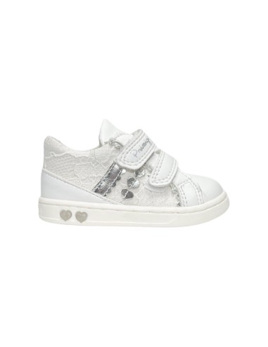 Primigi 5903033 sneakers bambina in pelle di pizzo bianco Primigi - 1 Primigi scarpe bambina primi passi in pelle con chiusura v