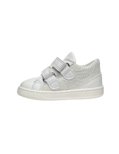 Primigi 5903033 sneakers bambina in pelle di pizzo bianco Primigi - 2 Primigi scarpe bambina primi passi in pelle con chiusura v