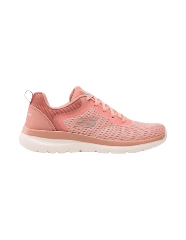 Skechers 13607/ROS sneakers donna in tessuto rosa Skechers - 1 Skechers donna sneakers in tessuto traspirante con sottopiede in 