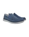 ENVAL SOFT 5717900 scarpe uomo in tessuto cotone vintage color jeans Enval Soft - 2 Enval Soft slip on uomo linea comoda in tess