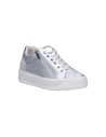 IGI&CO 5658211 scarpe donna in pelle e camoscio argento bianco Igi&Co - 2 Igi&amp;Co sneakers donna casual in vera pelle silver 