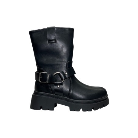 Queen Helena X31-69 stivaletti donna in similpelle nero