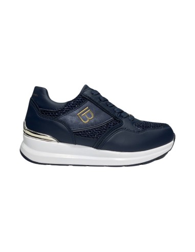 LAURA BIAGIOTTI 8406 scarpe donna in similpelle e tessuto blu Laura Biagiotti - 1 Laura Biagiotti sneakers casual donna in ecope