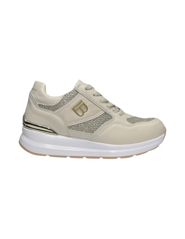 LAURA BIAGIOTTI 8406 scarpe donna in similpelle e tessuto beige Laura Biagiotti - 1 Laura Biagiotti sneakers casual donna in eco