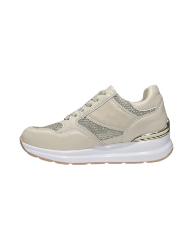 LAURA BIAGIOTTI 8406 scarpe donna in similpelle e tessuto beige Laura Biagiotti - 2 Laura Biagiotti sneakers casual donna in eco