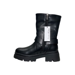 Queen Helena X31-69 stivaletti donna in similpelle nero 2