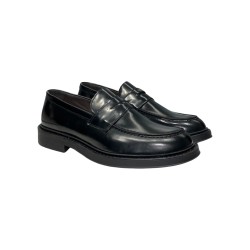 Exton 272 mocassini uomo in abrasivato nero