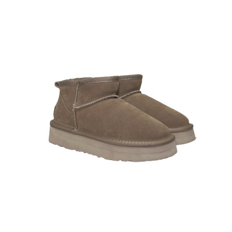 Keys K-10261 stivaletti donna in camoscio taupe