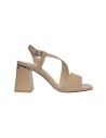 KEYS K-9620 sandali donna con tacco in pelle nude Keys - 1 Keys sandali donna con tacco in pelle nude 