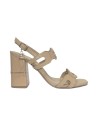 LAURA BIAGIOTTI 8539 sandali donna con tacco in pelle beige Laura Biagiotti - 1 Laura Biagiotti sandali donna con tacco doppio i