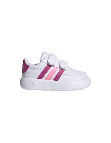 ADIDAS BREAKNET 2.0 CF I ID5279 scarpe bambino in similpelle bianco e fucsia Adidas - 1 Adidas Breaknet 2.0 sneakers sportive ba