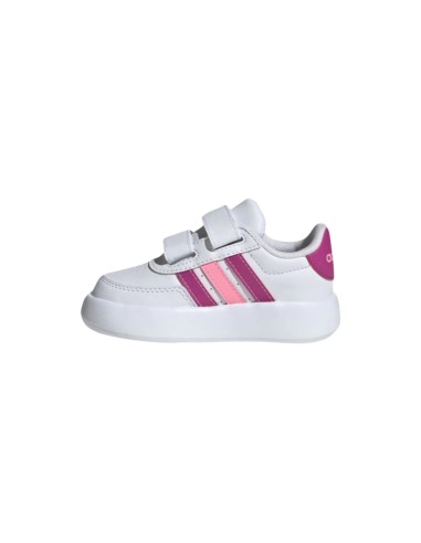 Adidas Breaknet 2.0 CF I ID5279 sneakers bambina in similpelle bianco fucsia Adidas - 2 Adidas Breaknet 2.0 sneakers sportive ba