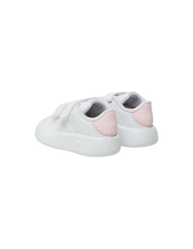 ADIDAS ADVANTAGE CF I IG4257 scarpe bambino in similpelle bianco e rosa Adidas - 2 Adidas Advantage CF I sneakers sportive bambi